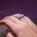 Toni – Ring Grüner Opal & Smaragd