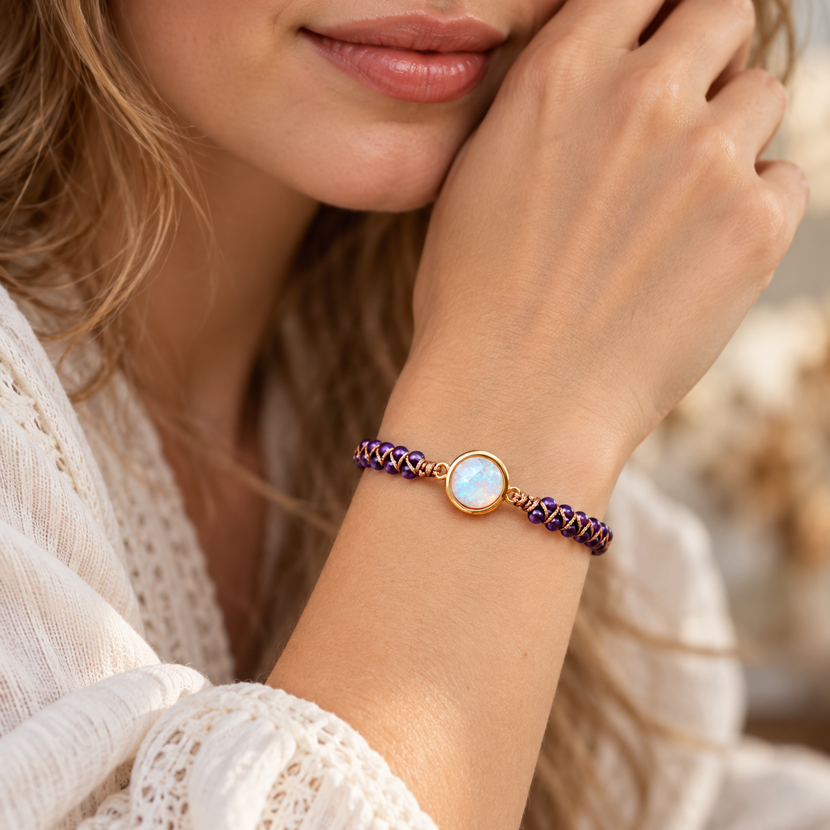Damen Perlenarmband mit verstellbarem Design