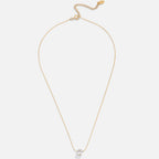 Amaris – Elegante goldene Halskette mit rundem Kristall