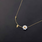 Azadeh - Blüten und Blatt Halskette