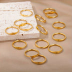 Schlichter Namensring  | Schlichter Ring mit gravierter Initiale