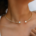Olli – Halskette Offenes Herz mit Diamanten