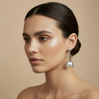 Vintage Silber-Drop-Ohrringe