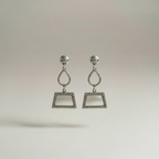 Vintage Silber-Drop-Ohrringe