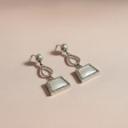 Vintage Silber-Drop-Ohrringe
