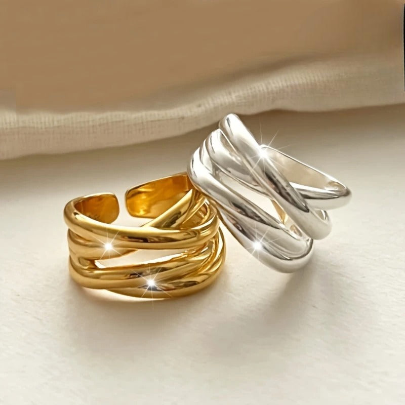 Riley – Geometrischer Ring für Romantische Liebe