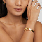 Eve – Außergewöhnlicher Goldener Armreif