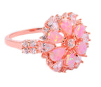 Rian – Eleganter Ring Blume Feueropal