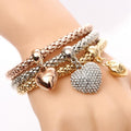Aria – Armband aus Metall mit festen Herzen
