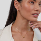 Gigi – Kristallhalskette in 18K Gold