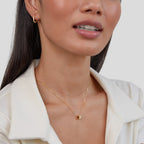 Gigi – Kristallhalskette in 18K Gold