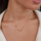 Gigi – Kristallhalskette in 18K Gold