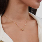 Gigi – Kristallhalskette in 18K Gold