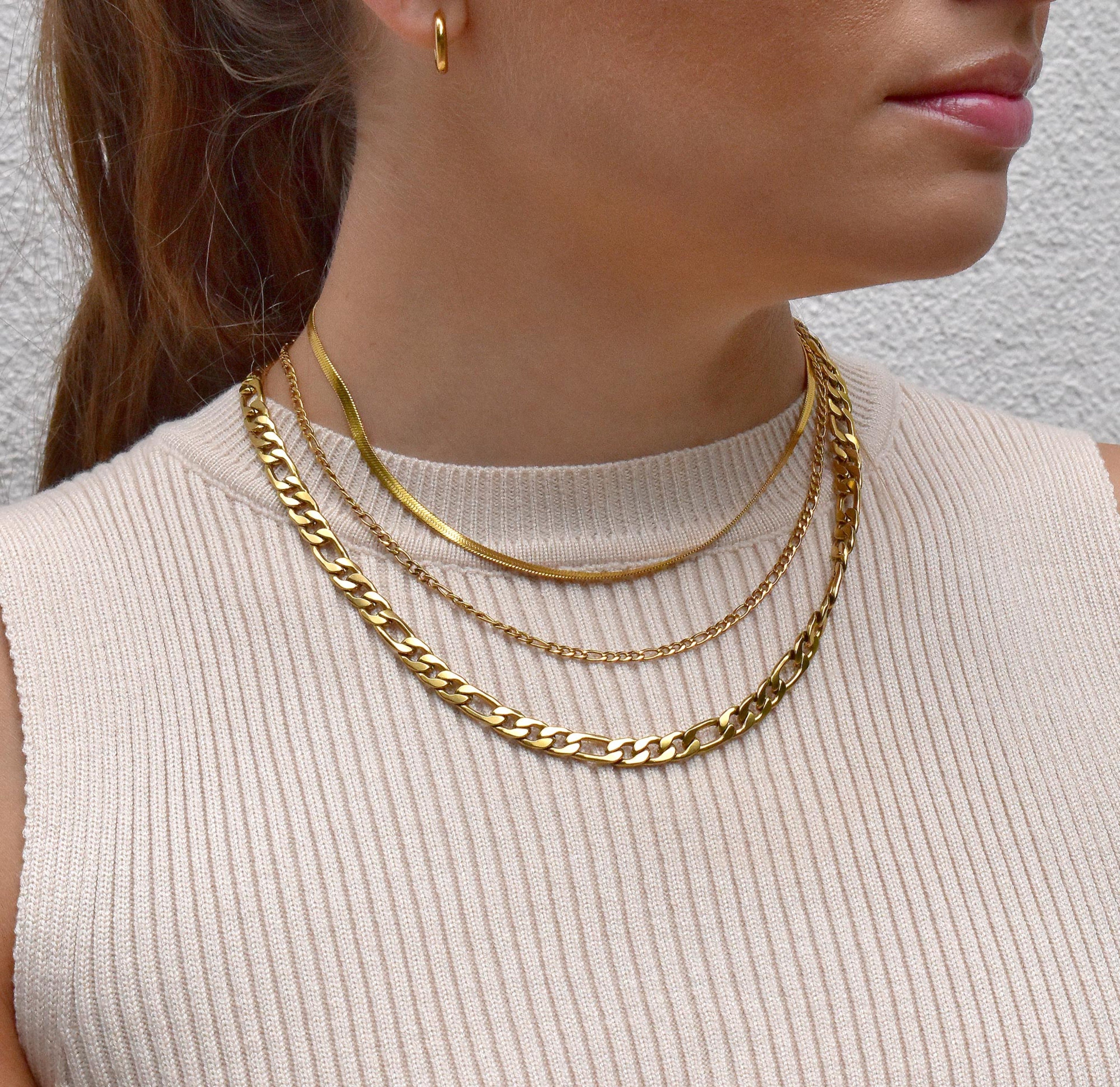 Lucienne - Elegante Goldkette in Schlangendesign