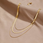 Agot – Mehrschichtige Halskette in Gold