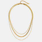 Agot – Mehrschichtige Halskette in Gold