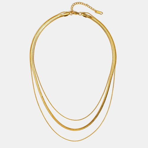 Alix – Mehrreihige Kette in Gold