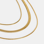 Agot – Mehrschichtige Halskette in Gold