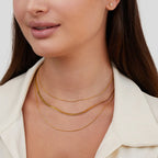 Alix – Mehrreihige Kette in Gold