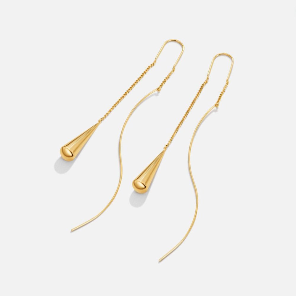 Amaris – Ohrringe mit goldenen Tropfen und Quasten