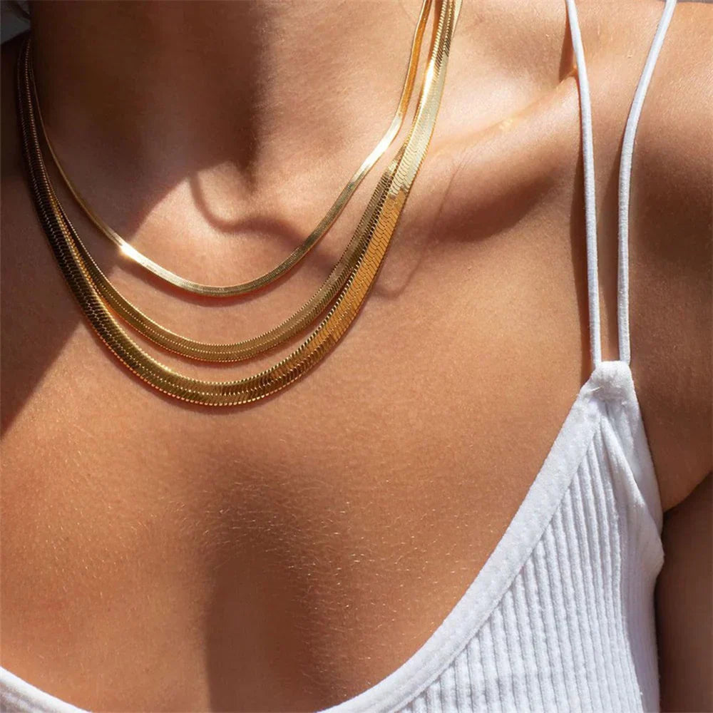 Elizabeth – Schlangenkette in Gold