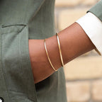 Klassisches Armreif - Gold-Armband zum Aufschieben