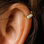 Ohrspange mit Diamanten - Baguette-Ohrringe
