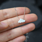 Wolken Opal Halskette - Wolken Anhänger Halskette
