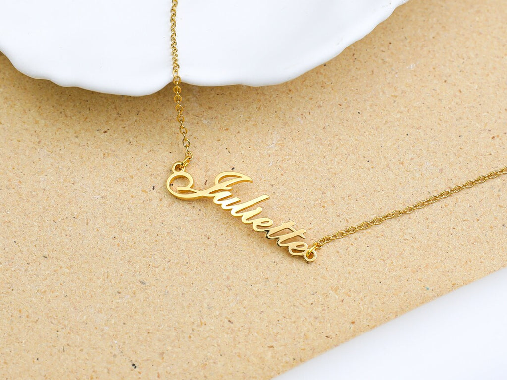 Personalisierte Goldene Namens-Fußkette - Mit deinem Namen