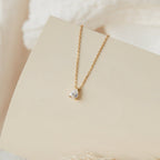 Birne Diamant - Tropfenförmige Diamant-Halskette