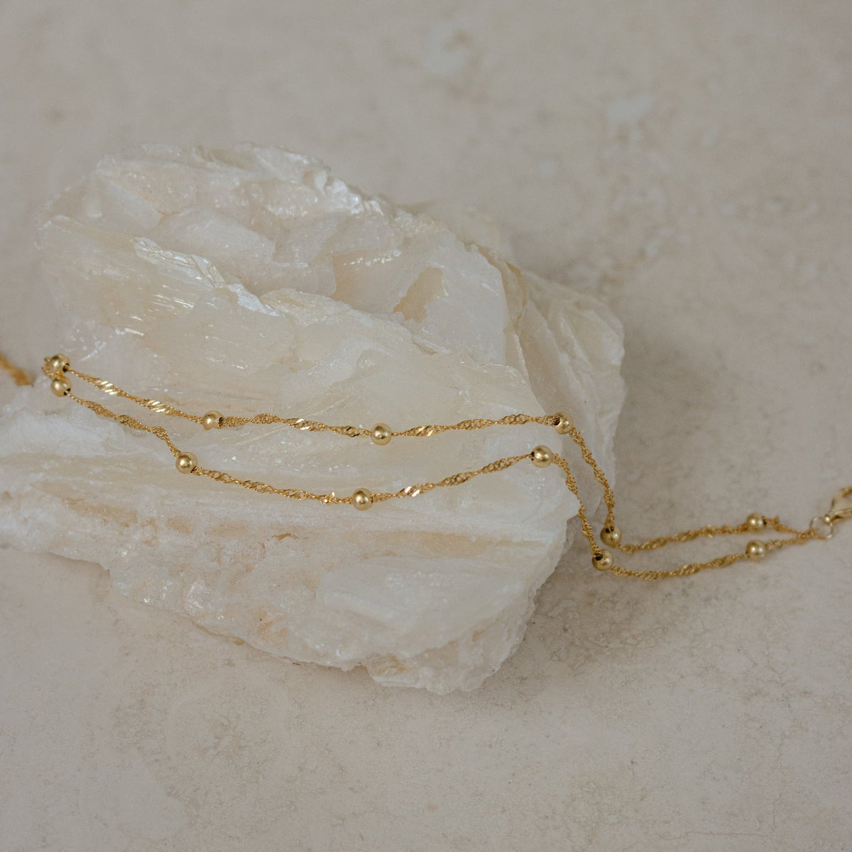 Ripple Bead Doppelkette - Lagen-Armband