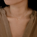 Filigrane Diamant-Halskette - Halskette mit Steindekor