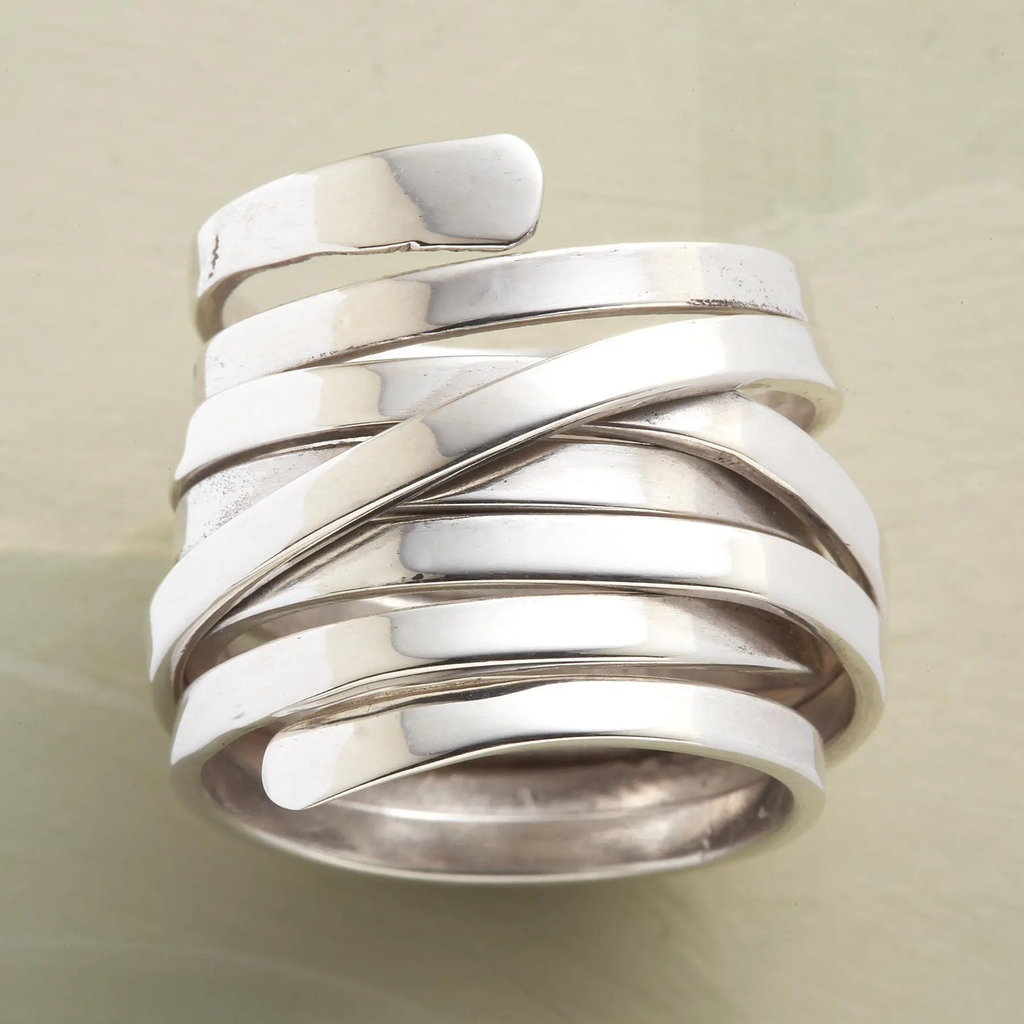 Bliss – Vintage Breiter Silberring