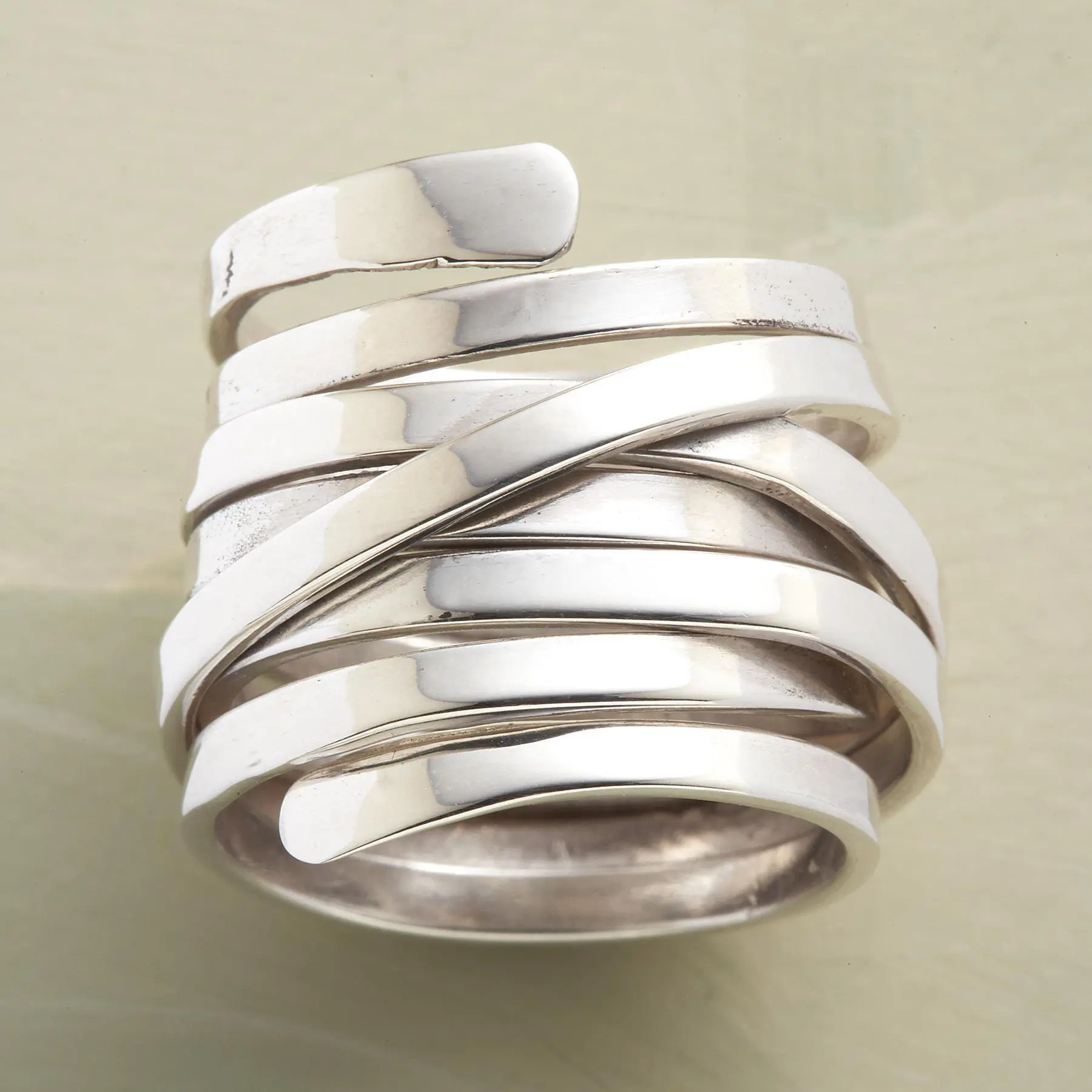 Bliss – Vintage Breiter Silberring
