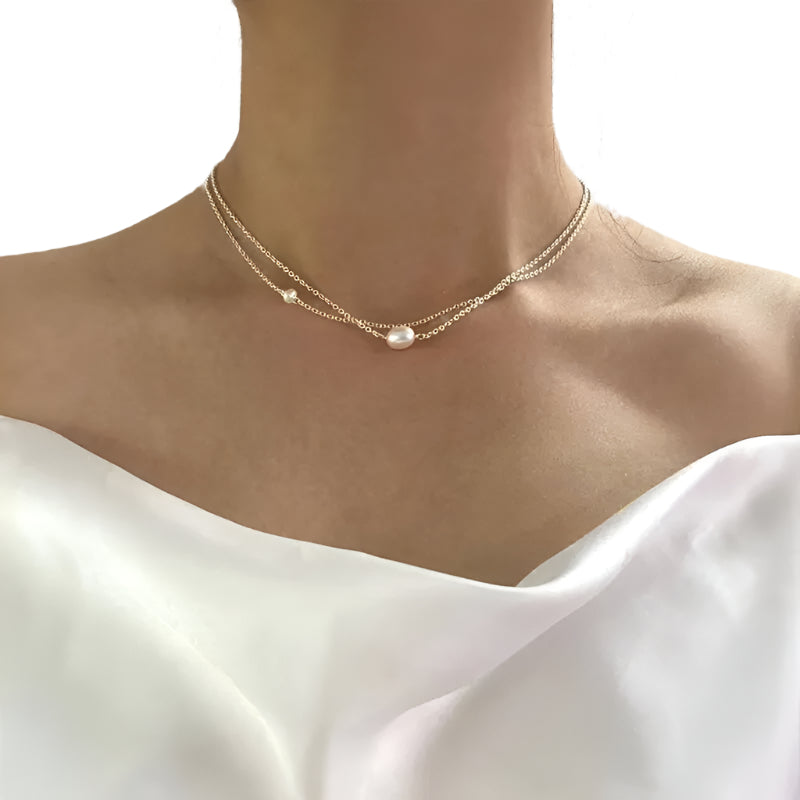 Serenity Shine – Kette mit Süßwasserperlen