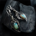 Gina – Ohrringe mit Blauen Opal und Silber