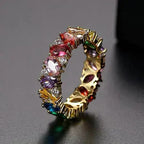 Colette – Regenbogen-Sparkle Statement-Ring