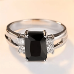 Ravenna – Vintage-Ring mit schimmerndem Onyx