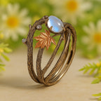 Celestia – Ring mit Mondstein und natürlichem Charme