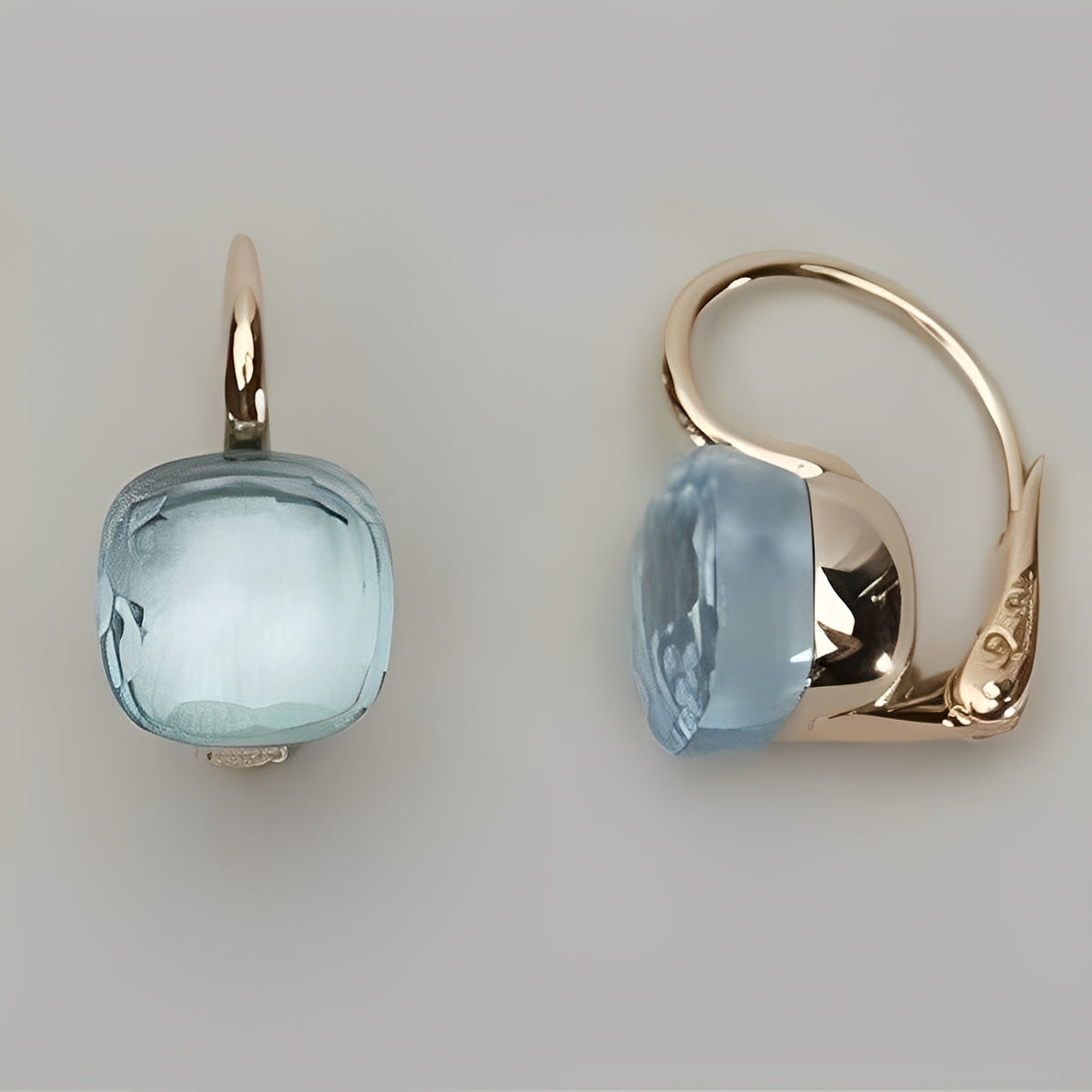 Manon – Blaue Vintage-Ohrringe