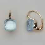 Manon – Ohrringe Zirkon Blau im Vintage-Stil