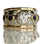 Sierra – Vintage Goldring mit Eingefasstem Zirkon