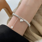Marie – Stilvolles Silberarmband mit Herz
