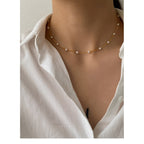 Noelia – Stylische Halskette mit kleiner Perle
