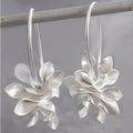 Chary – Vintage Silberne Blumenohrringe