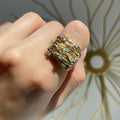 Marisse – Vintage-inspirierter Ring in Gold mit feinem Glanz