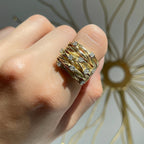 Marisse – Vintage-inspirierter Ring in Gold mit feinem Glanz