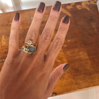 Miranda – Vintage-Ring mit blauem Mondstein