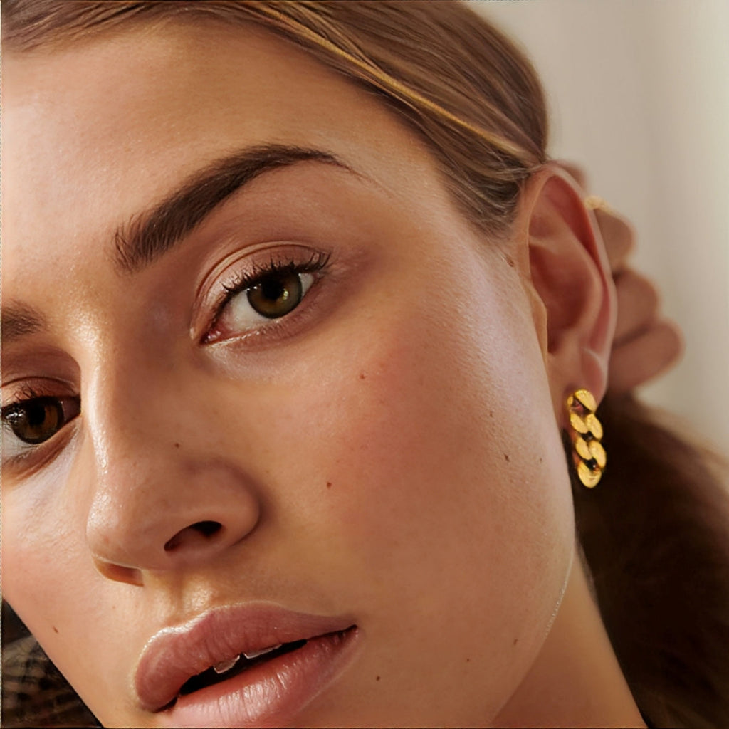 Sol – Glieder-Kreolen in Gold