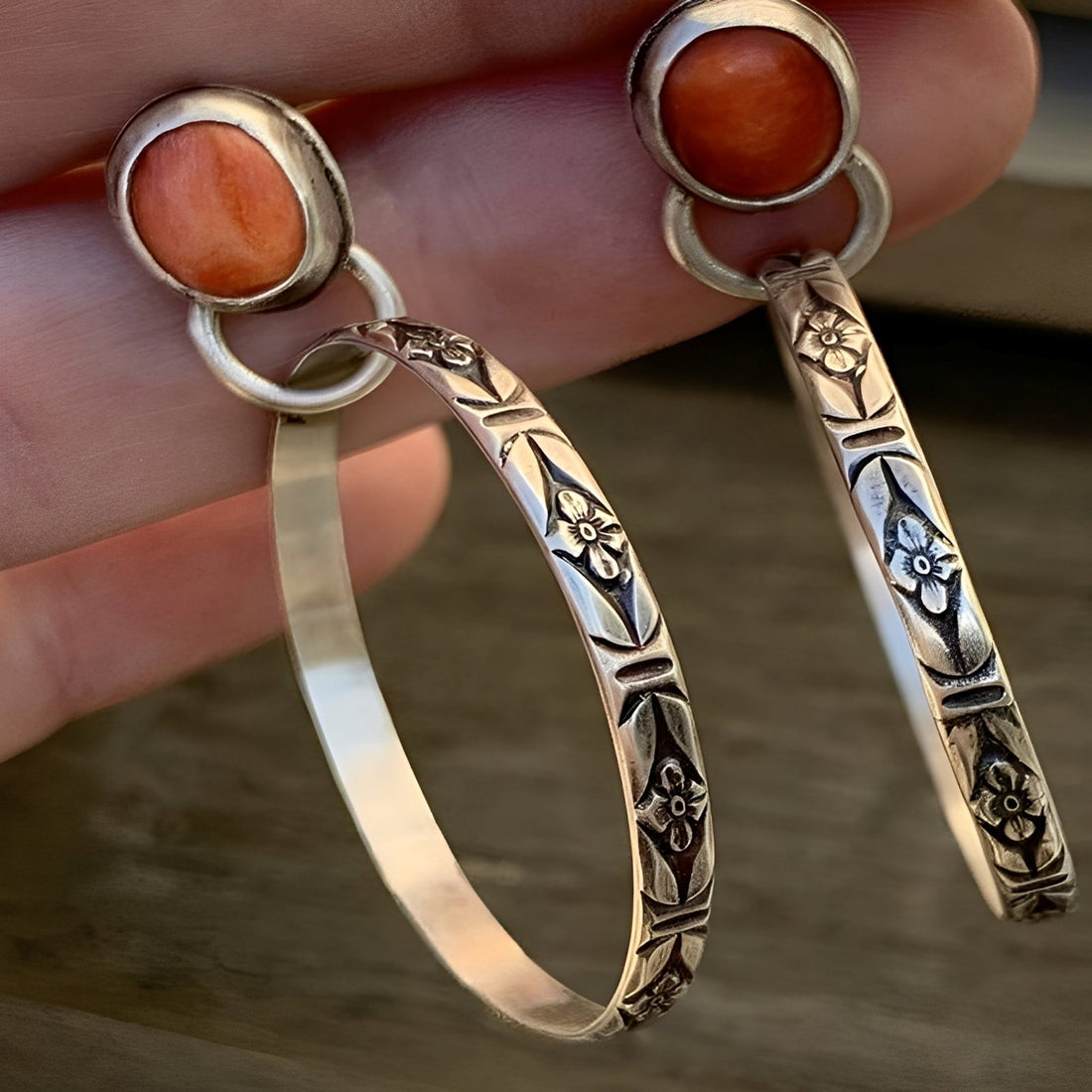Issa – Ohrringe Boho Vintage mit Onyx